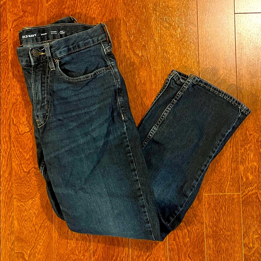 Old Navy Men's Deep Indigo Straight Jeans